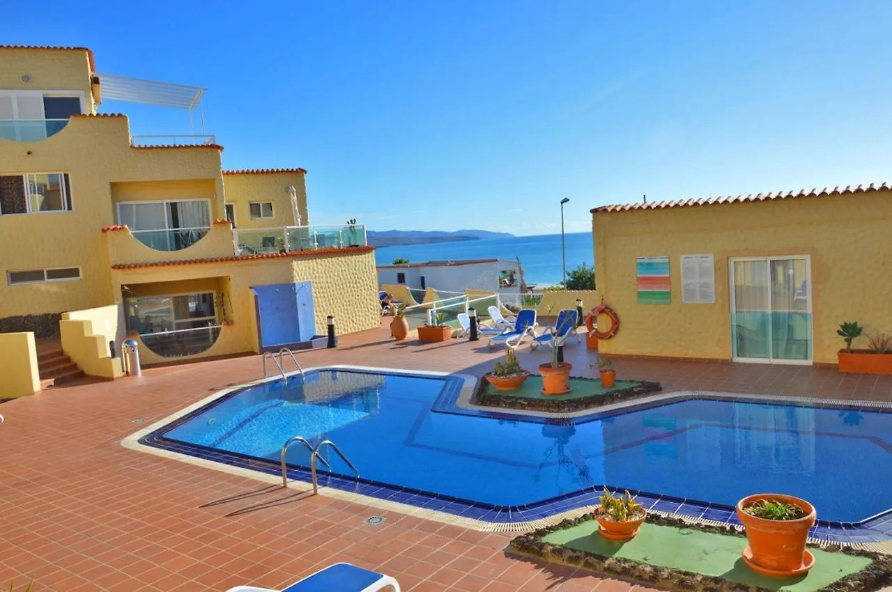 Apartment Ferienwohnung Playa 2 - Pool - Meerblick - 50M Strand - Wifi Costa Calma